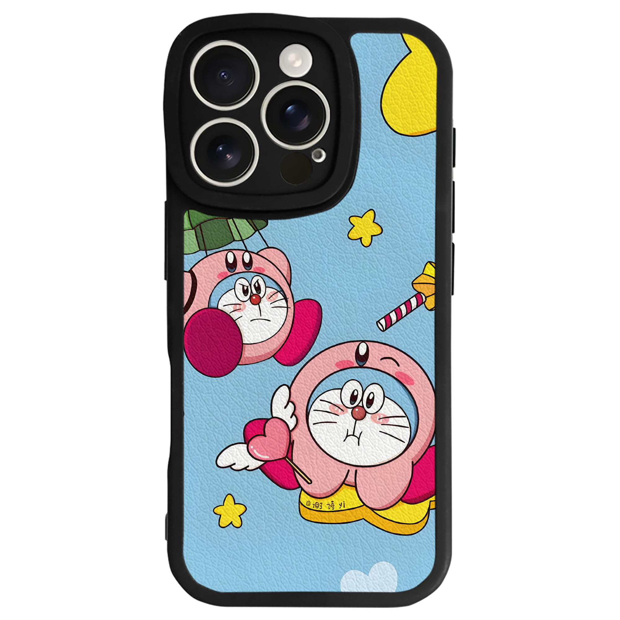 （画像用） ドラえもん Doraemon 【iPhone 16シリーズ対応】シリコンスマホケース（レザー調） 材質：シリコン